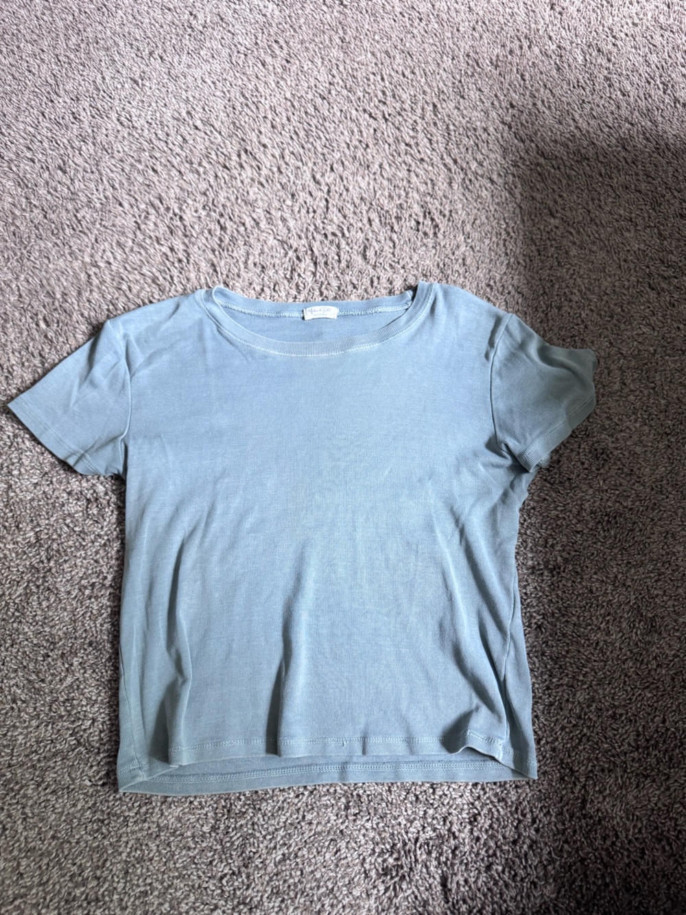 Brandy Melville Green/Teal baby tee